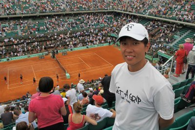 tennis coach in french open