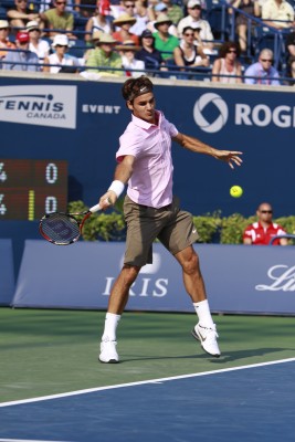 Roger Federer, all court player