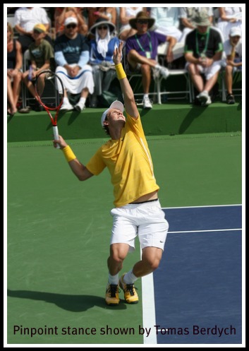 Tennis Serve Stance: Pinpoint or Platform Stance?