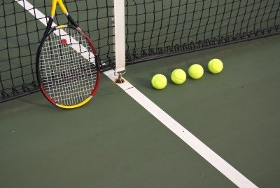 Tennis gear - balls and racket